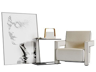 现代单人沙发3d模型 现代单人沙发