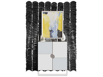 现代轻奢玄关柜边柜