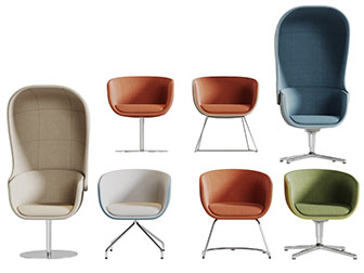 现代布艺彩色休闲椅子