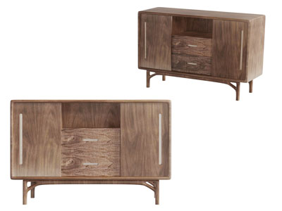 北欧实木玄关柜边柜