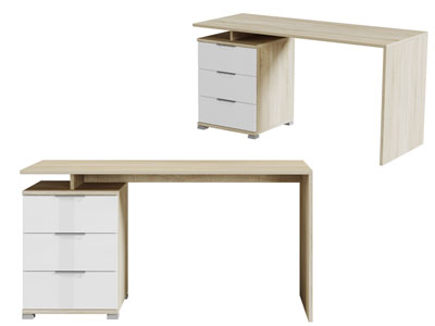 现代实木办公桌