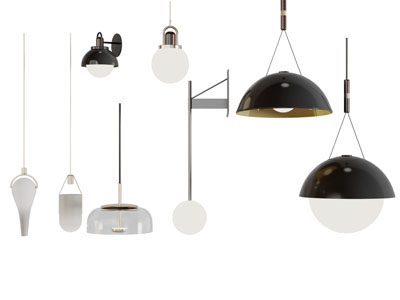 现代金属灯罩台灯