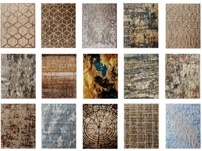 新中式长方形地毯3d模型 新中式长方形地毯