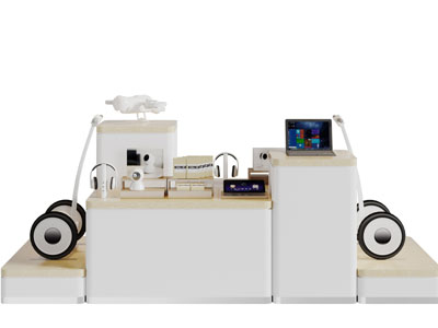 现代的笔记本平衡车耳机展柜摆台