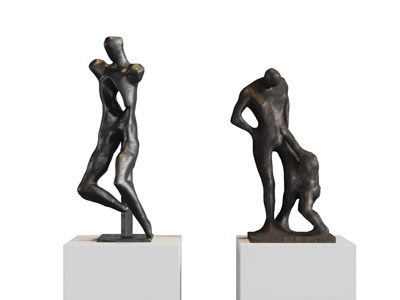 现代抽象人物雕塑雕刻摆件