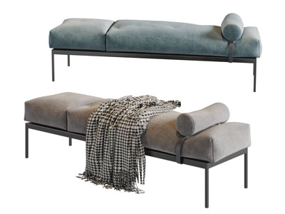 现代布艺沙发凳