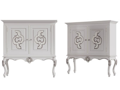 欧式高脚装饰柜边柜