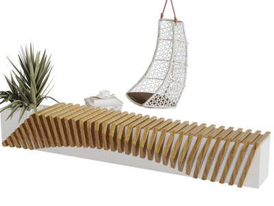 户外公共椅吊椅