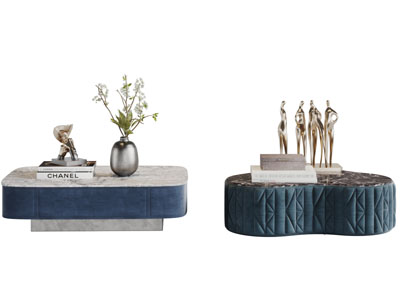 现代方形不规则形茶几3d模型 现代方形不规则形茶几