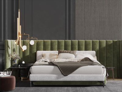 现代轻奢双人床