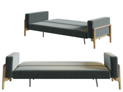 北欧布艺多功能沙发床