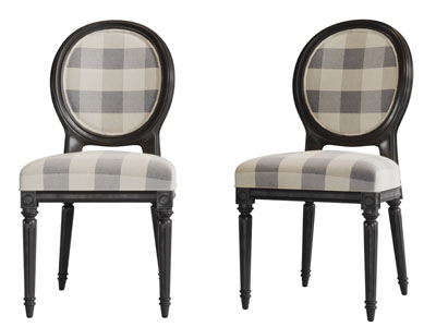 欧式黑色支架的餐椅