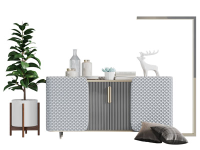 现代轻奢玄关柜边柜