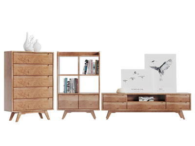 北欧实木电视柜装饰柜边柜