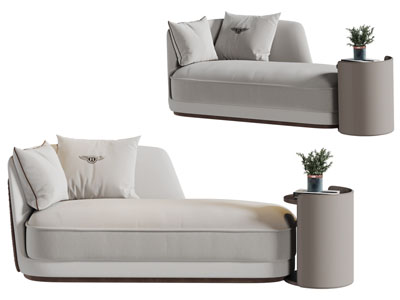 新中式布艺贵妃椅美人榻茶几