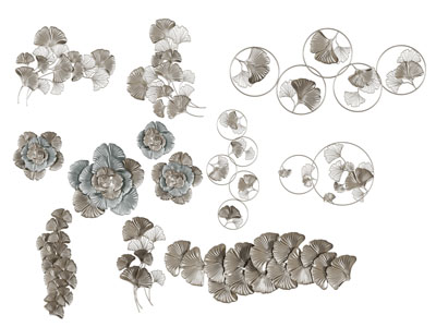 新中式银杏叶墙饰挂件