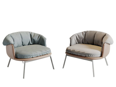 现代布艺休闲椅子