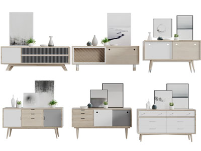 北欧实木电视柜玄关柜边柜