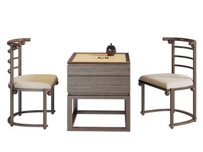 新中式围棋娱乐桌椅组合