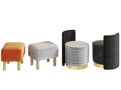 现代方形沙发凳子