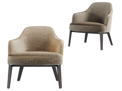 现代布艺单人沙发3d模型 现代布艺单人沙发