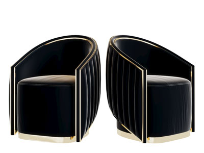 现代轻奢单人沙发3d模型 现代轻奢单人沙发