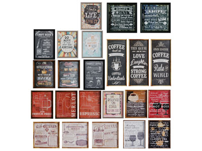 工业风黑板造型的招牌广告牌墙饰挂件