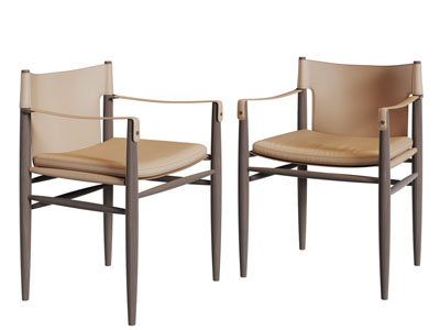 后现代皮革休闲椅子