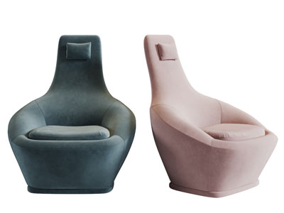 后现代个性单人沙发3d模型 后现代个性单人沙发