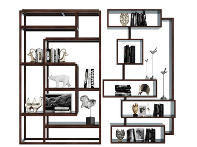 现代金属几何收纳装饰柜