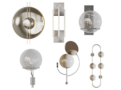 新中式球形灯罩壁灯