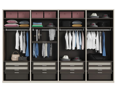 新中式开放式衣柜