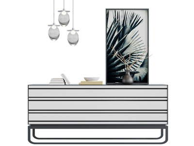 现代带横条纹的电视柜