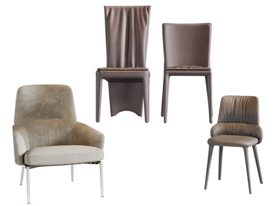 现代布艺休闲椅子