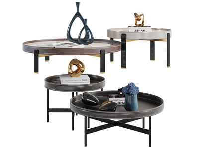 现代圆形茶几