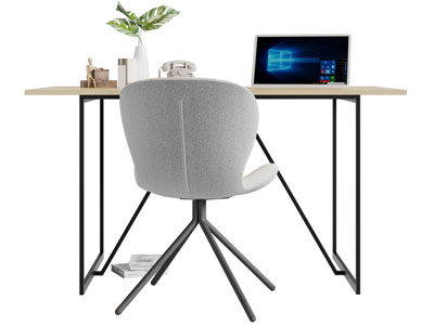 现代实木书桌椅组合