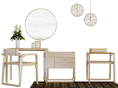 新中式化妆梳妆台