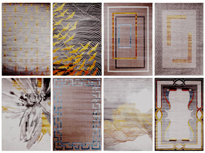 新中式图案的地毯3d模型 新中式图案的地毯