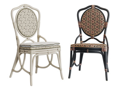 东南亚藤编休闲椅子餐椅