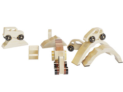 现代实木积木玩具