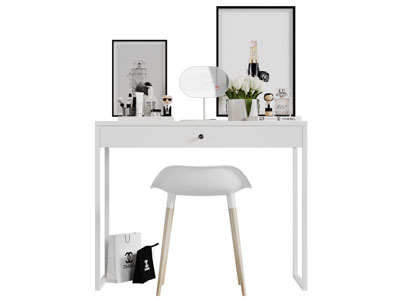 北欧白色化妆梳妆台