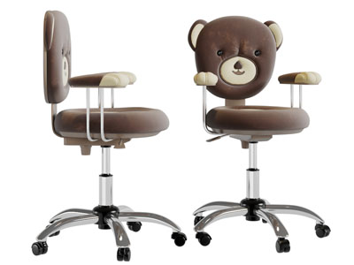 现代儿童卡通熊转椅