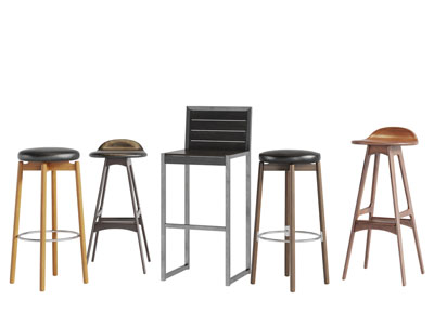 北欧实木支架吧椅吧凳