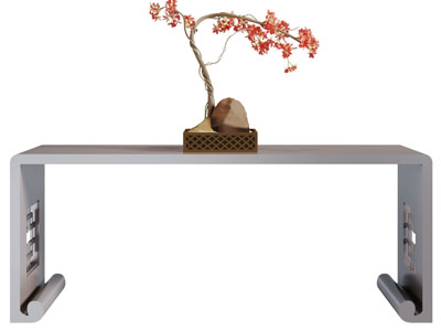 中式实木端景台3d模型 中式实木端景台