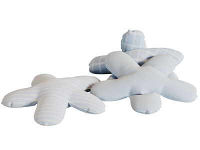 现代花朵造型的坐垫抱枕