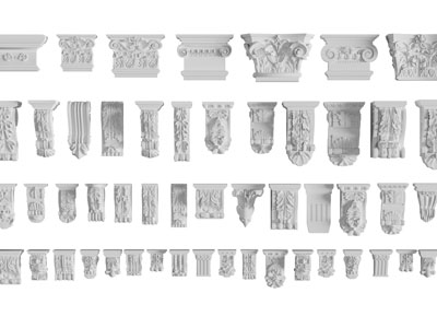 欧式罗马柱头柱托