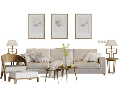 北欧沙发茶几组合