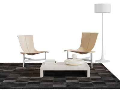 现代休闲椅茶几组合