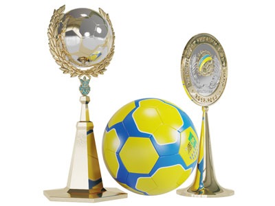 奖杯足球3d模型 奖杯足球