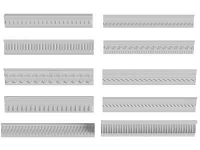 新中式石膏雕花角线
